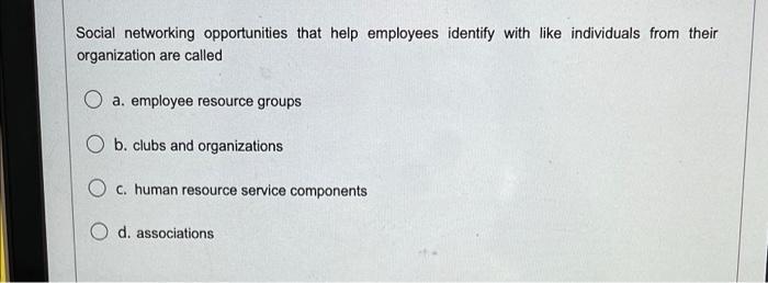 Social networking opportunities that help