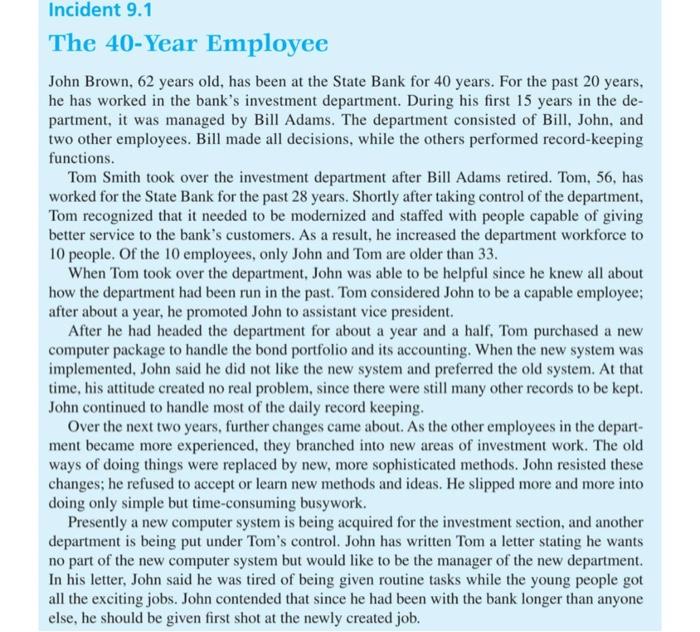 with this incident Should the organization have