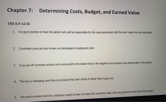 it a project mangement question Chapter 7: