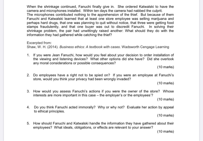 CASE STUDY 2 She Snoops to Conquer Jean Fanuchi,