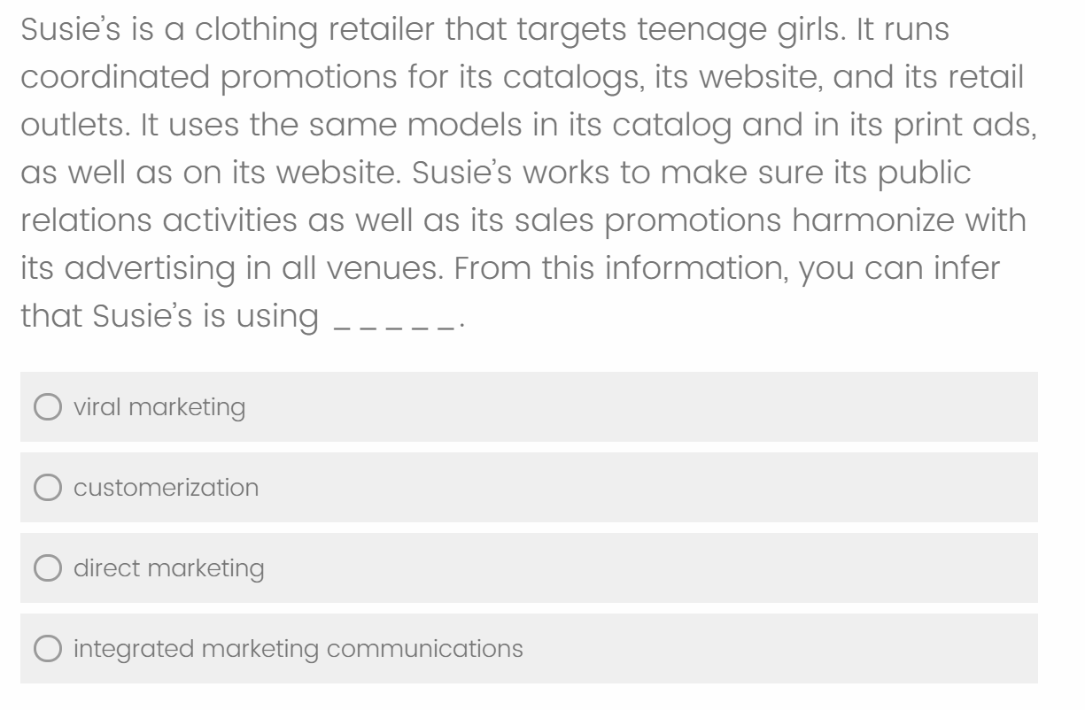 An item found on Stetson's course evaluation form