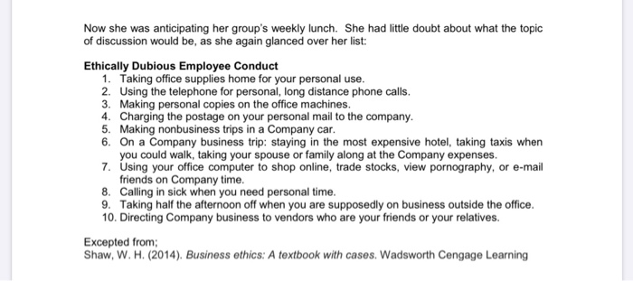 PART A: SHORT CASE STUDY Instruction: Read the