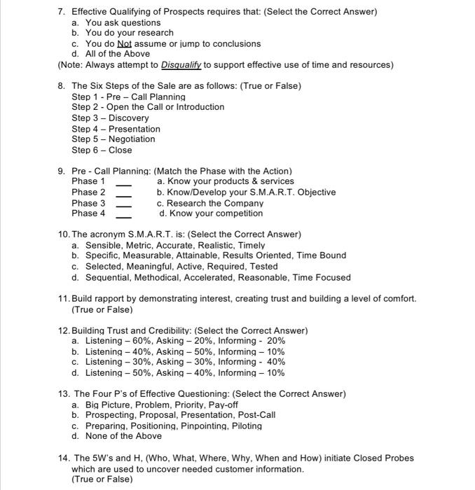 can you please answer these questions for me