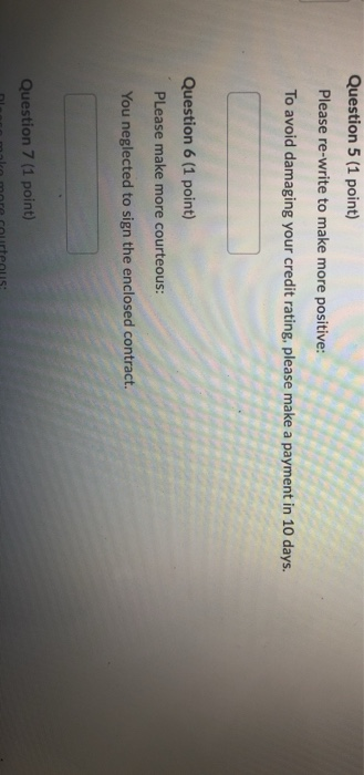 -- Please re-write using the "you" attitude: We