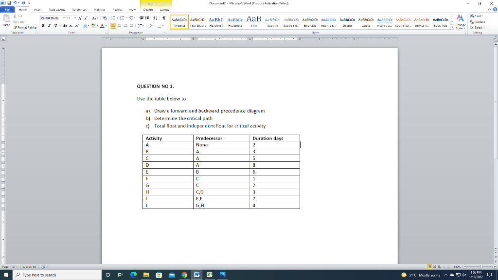 Document2 - Microsoft Word Product Activation