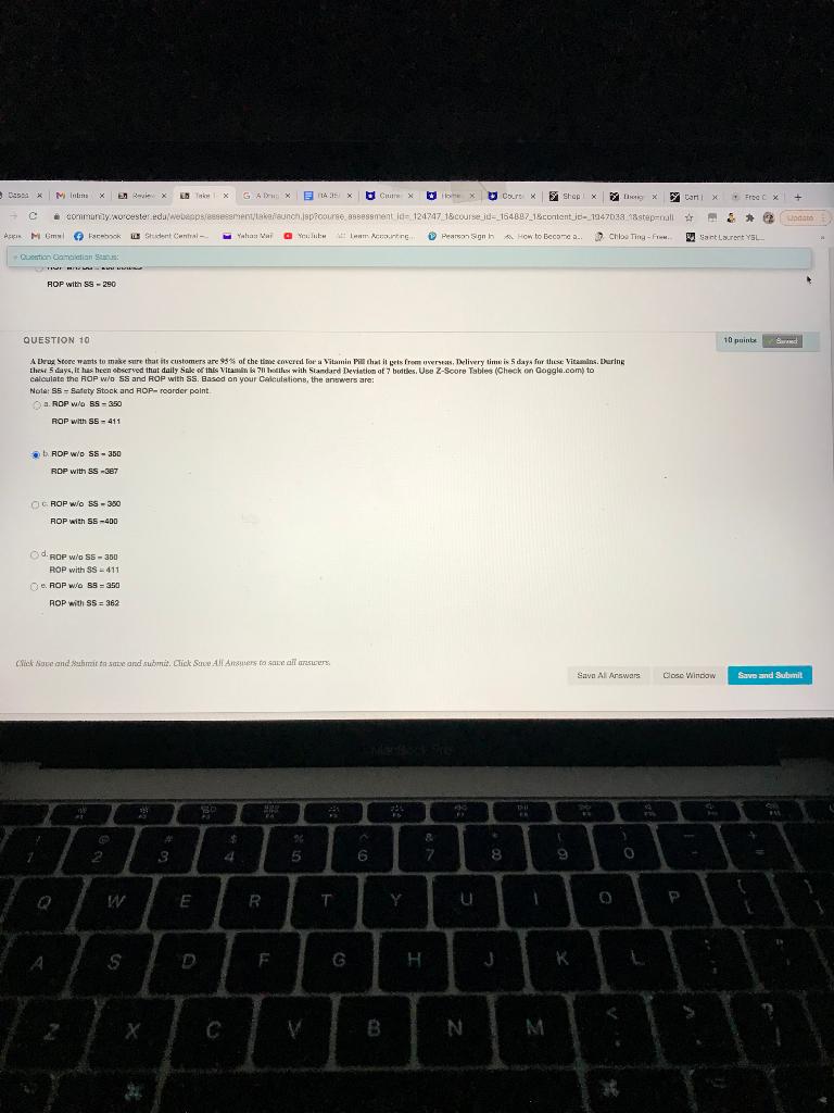 Choice B was not wrong need help Casa * Minimax