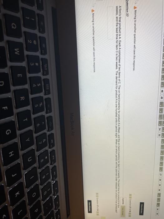 48 Moving to another question will save this