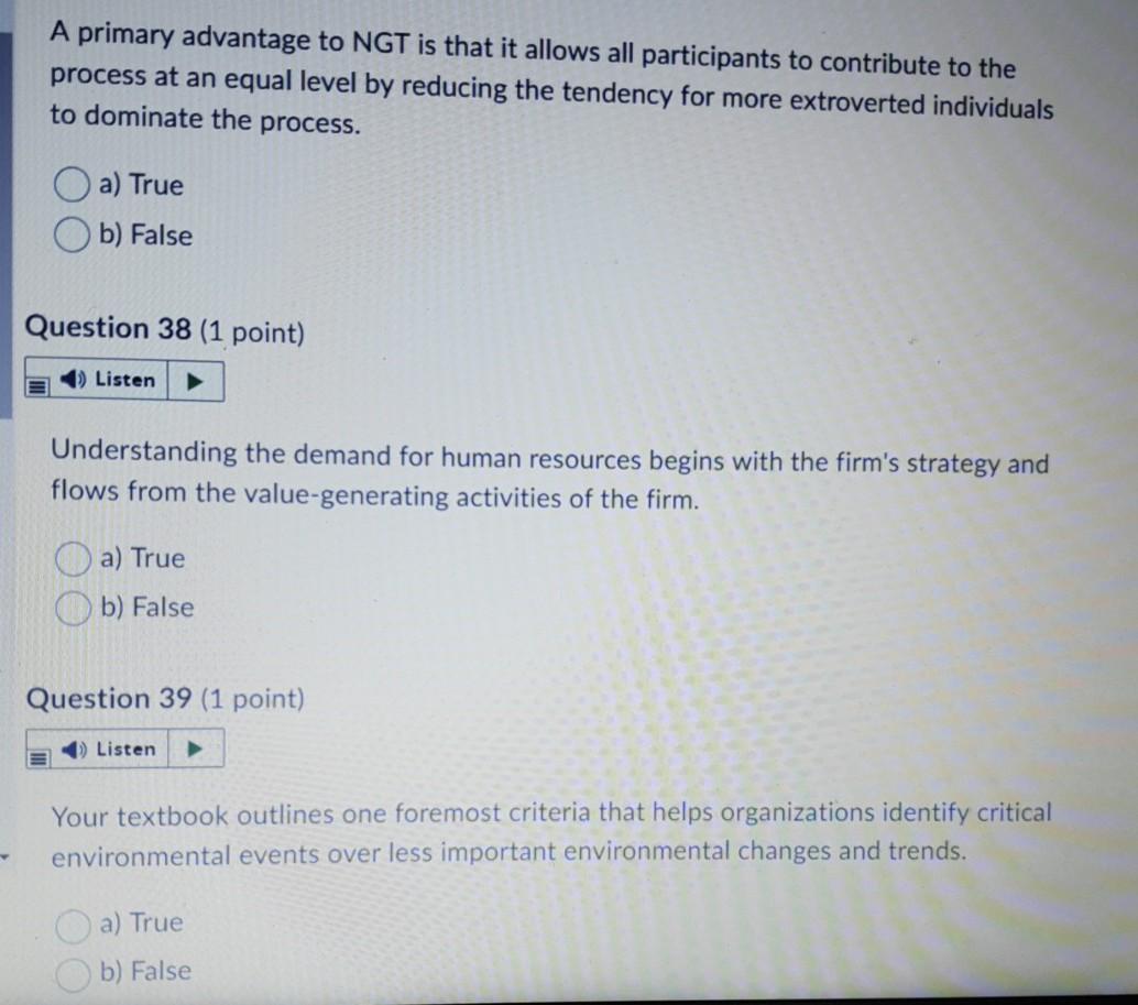 answer these 3 true or false please A primary