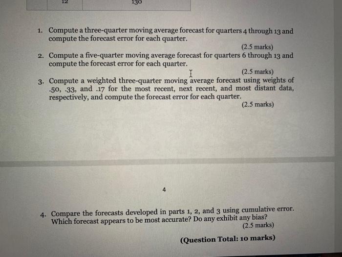 QUESTION 3: Read the following problem and answer