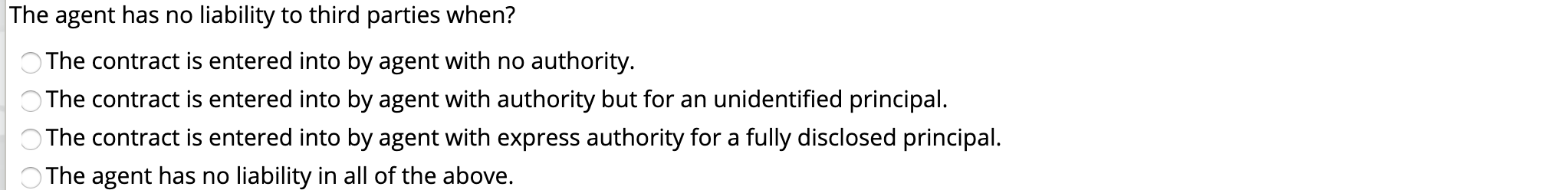 Firing an agent terminates: O Express authority.