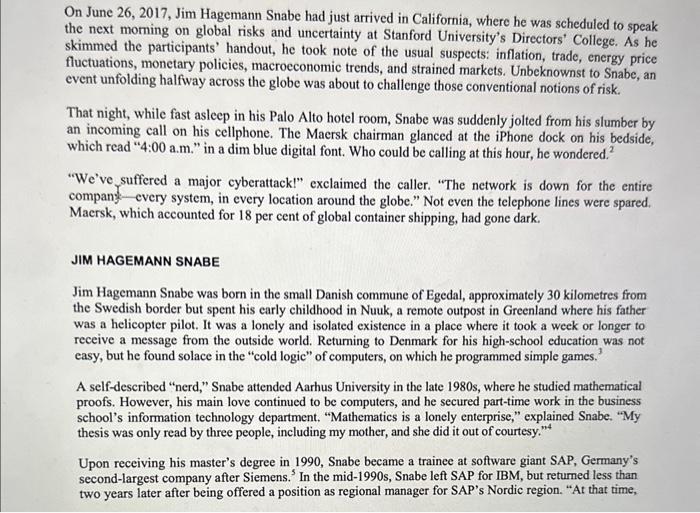 1. Why was the attack on Maersk successful? 2.