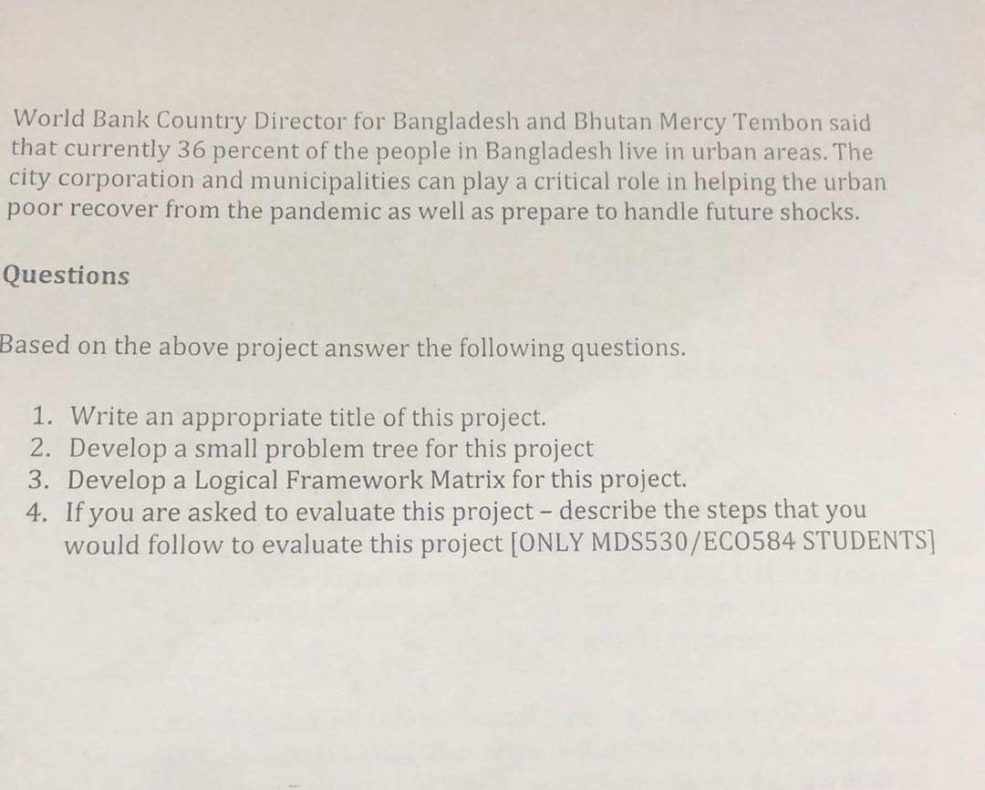 Read this project carefully and answer all the