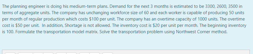 The planning engineer is doing his medium-term