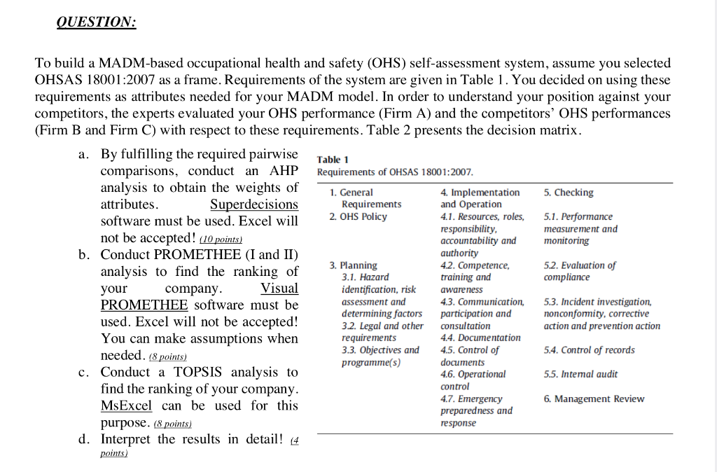 ANSWER OF B Table 2. Expert evaluations regarding