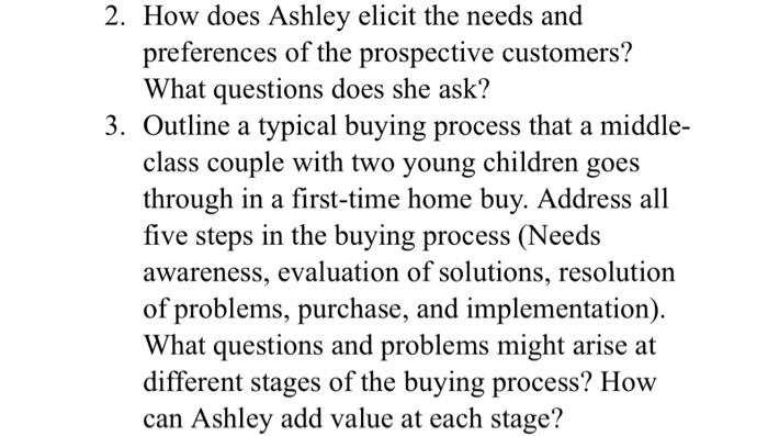 Part A Ms. Ashley Pineda is a new home sales