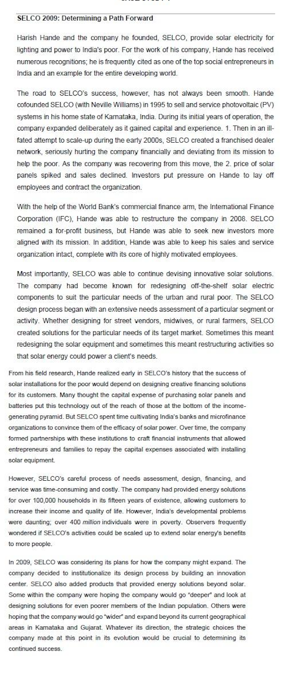 With this information, come up with a few