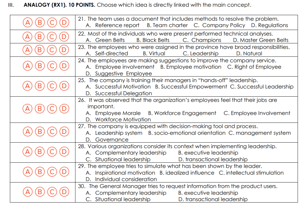 1. MORSE TYPE (RX2). 20 POINTS. Decide whether