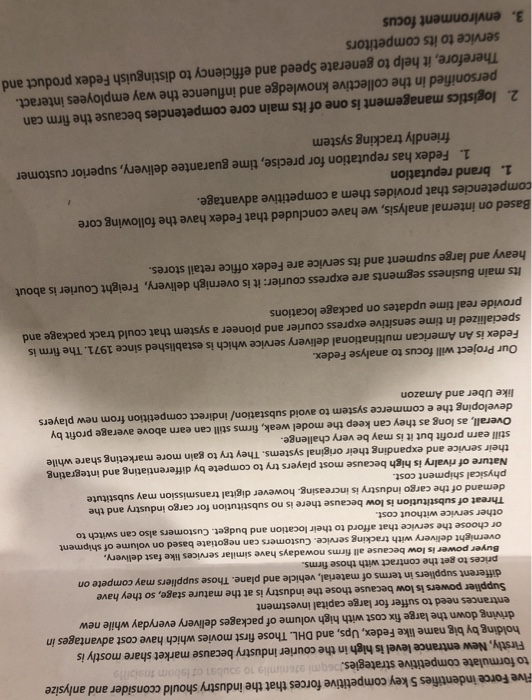 Ave Force indentifies 5 key competitive forces