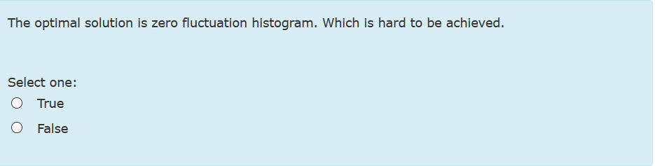The optimal solution is zero fluctuation