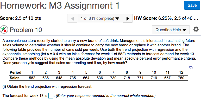 Homework: M3 Assignment 1 The last two questions