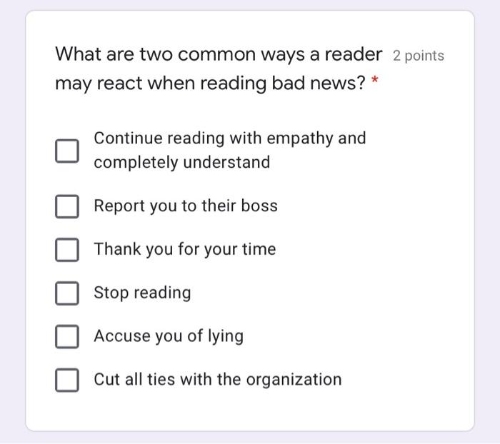 What are two common ways a reader 2 points may