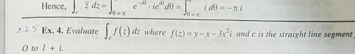 Hence, z dz= -10 80-1 e iedo = i do = - Ti Jo =