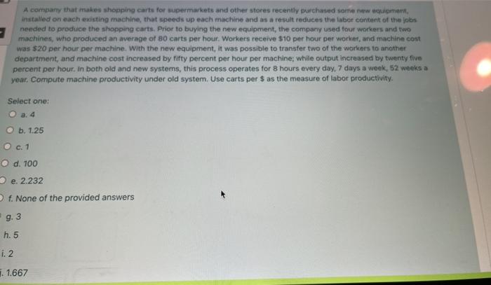 A company that makes shopping carts for