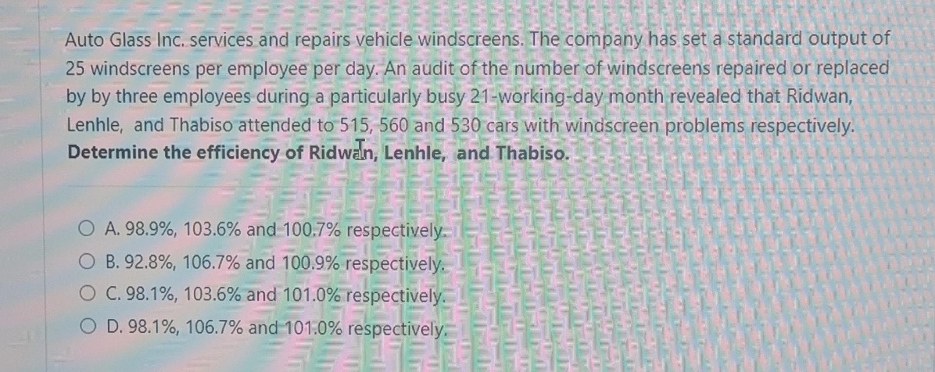 Auto Glass Inc. services and repairs vehicle