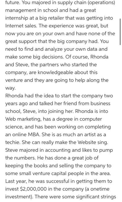 Inventory Management at BigioSweaters.com