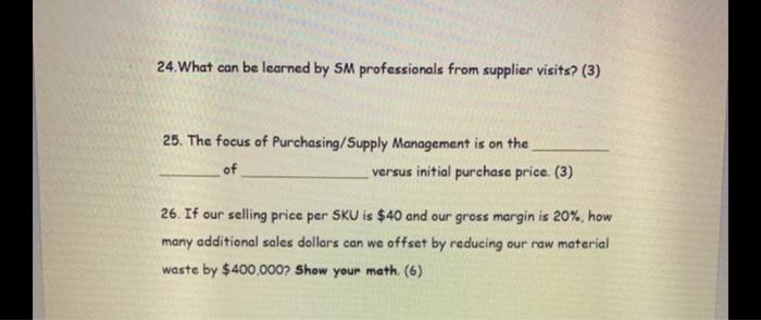 24. What can be learned by SM professionals from