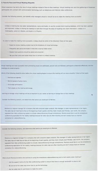 3.Tace-to-face Virtual Meeting other weight weten