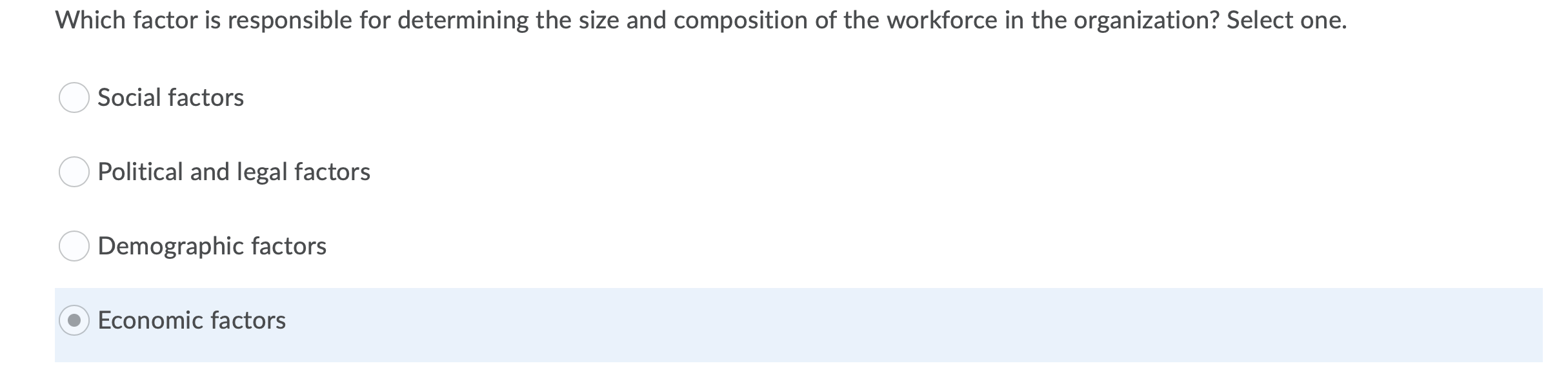 Which factor is responsible for determining the