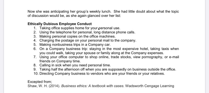 PART A: SHORT CASE STUDY Instruction: Read the