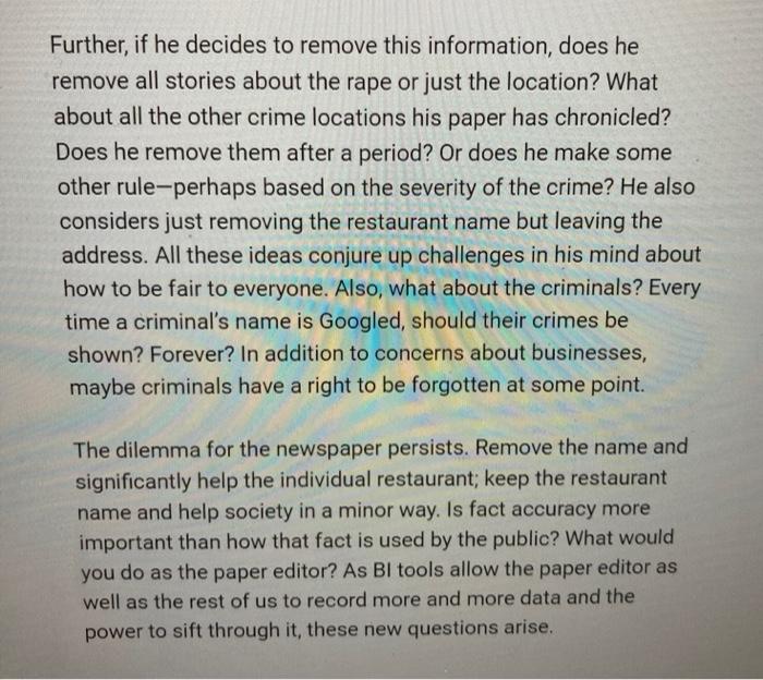 125 words max Case Study 12 Pizza and Big Data A