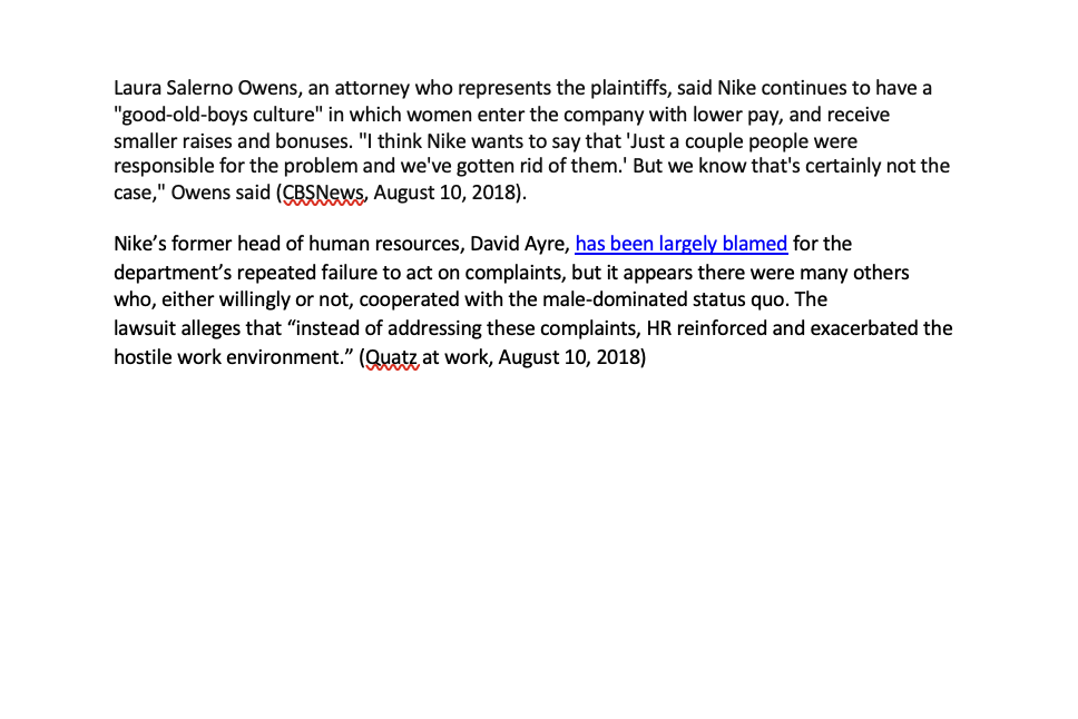 Nike Case Study: Case Study Analysis of Nike -