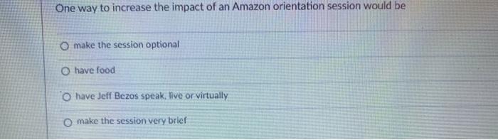 One way to increase the impact of an Amazon