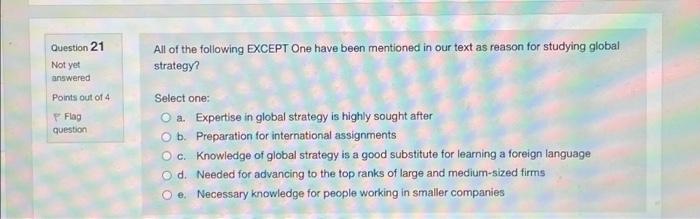 All of the following EXCEPT One have been