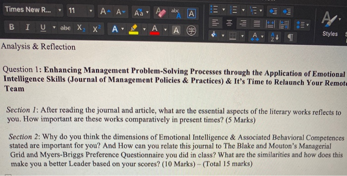 hi expert help me answer section 1 and section 2