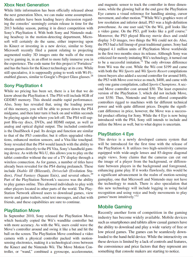 How did Nintendo compete? How did competitors