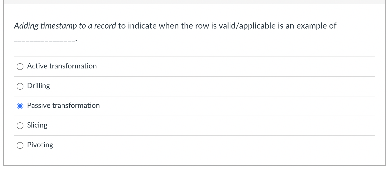Adding timestamp to a record to indicate when the