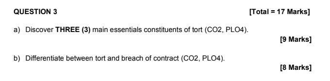 I need the answer as soon as possible QUESTION 3