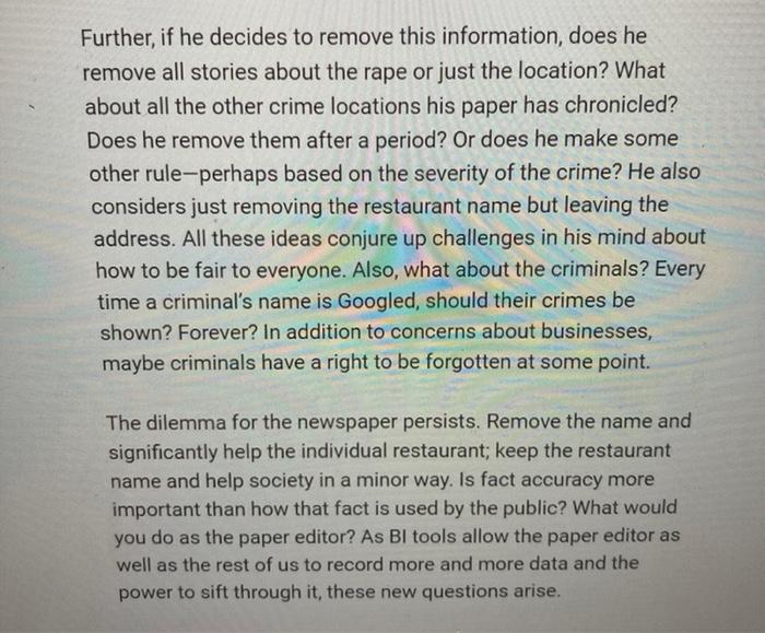 125 words Case Study 12 Pizza and Big Data A