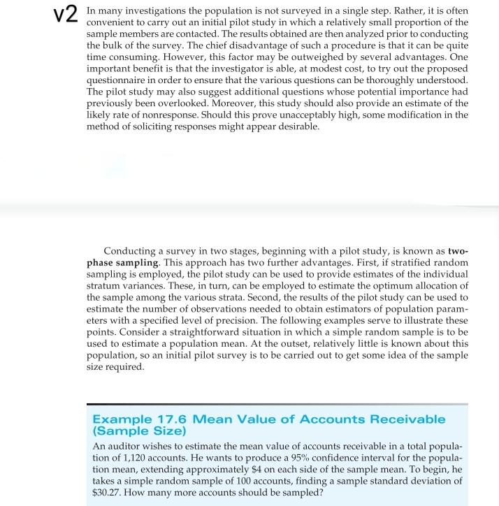 v2 is convenient to carry out an initial pilot