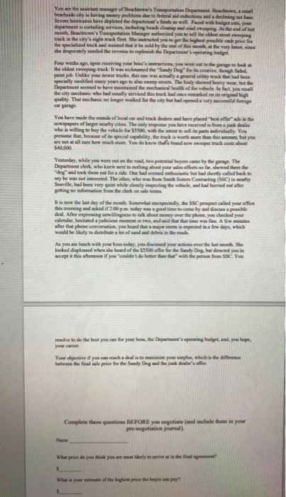 You the manager of Beschew's TD Beach, mall