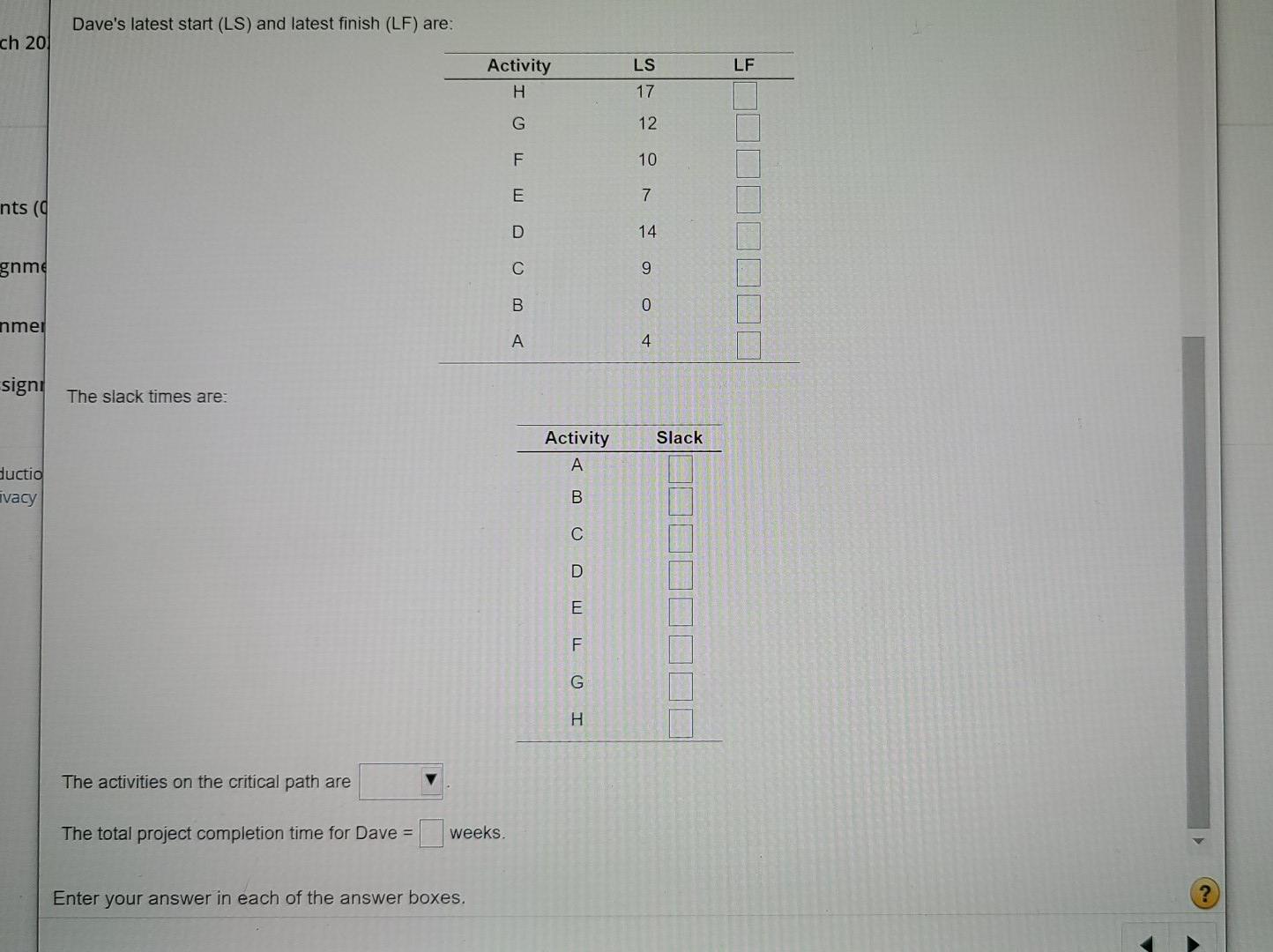 Dave Fletcher was able to determine the activity