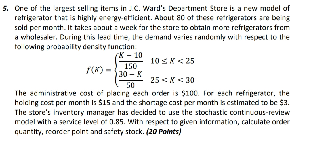 5. One of the largest selling items in J.C.