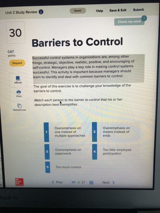 Saved Help Save & Exit Unit 2 Study Review i