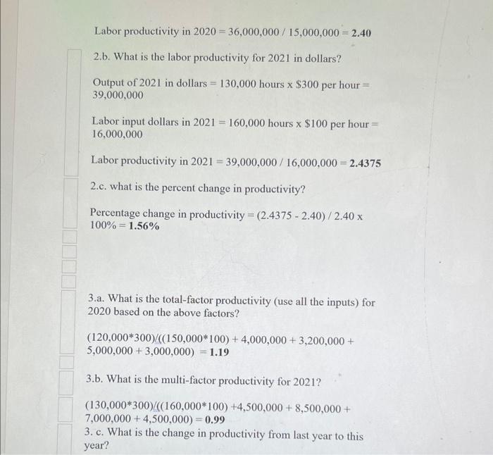please answer #4 homework - Productivity TLW