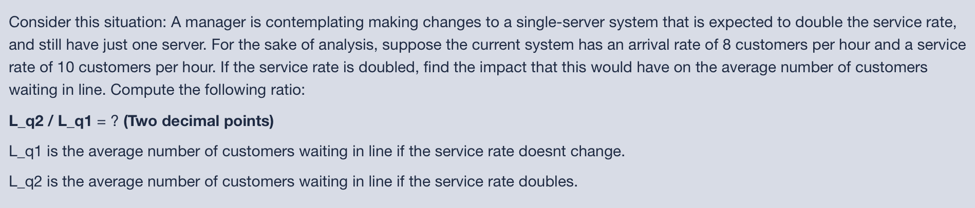 Consider this situation: A manager is