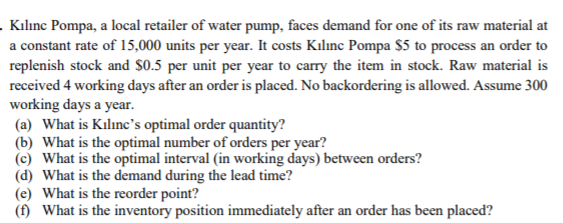 Please solve all the options. Thank you. Klnc